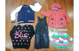 Children's winter clothes mix from 0 to 12 years